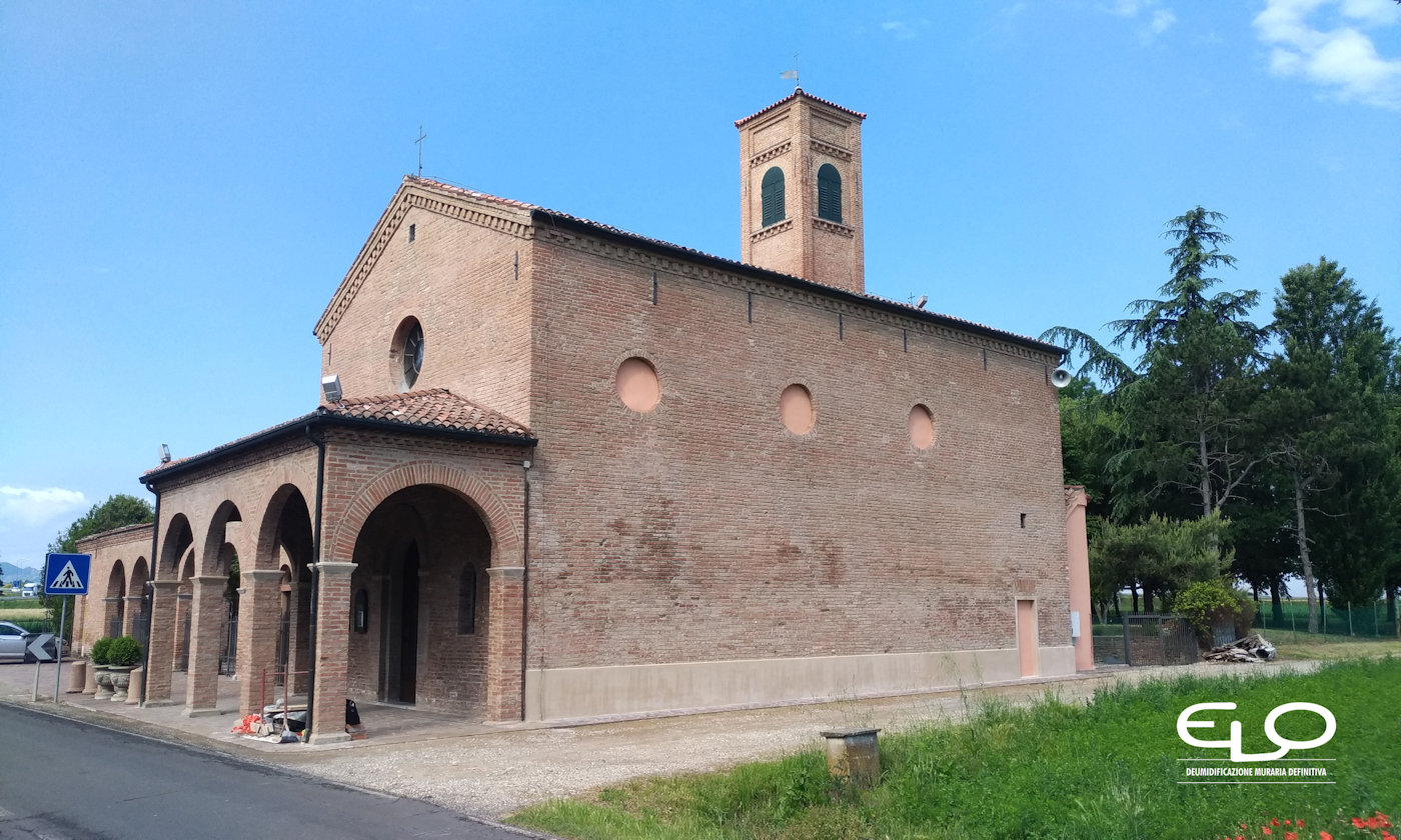 Efficacia impianto elettrosmotico - Il restauro del santuario di Poggio Piccolo