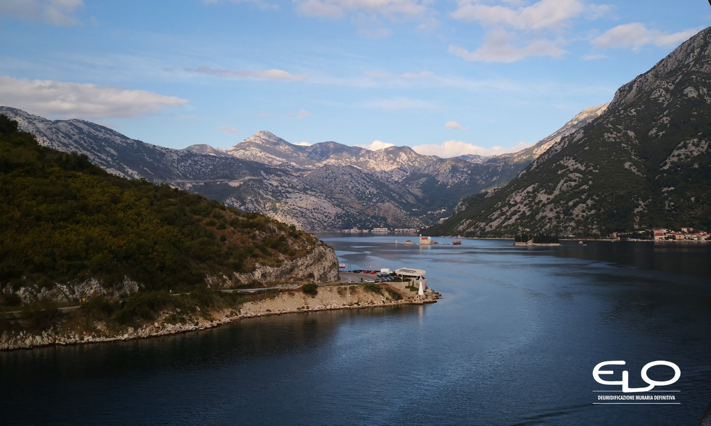 EloSystem Intervento in Montenegro infiltrazioni d’acqua in setti di cemento